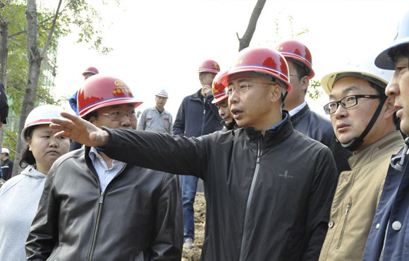 公司领导调研合肥在建重大项目