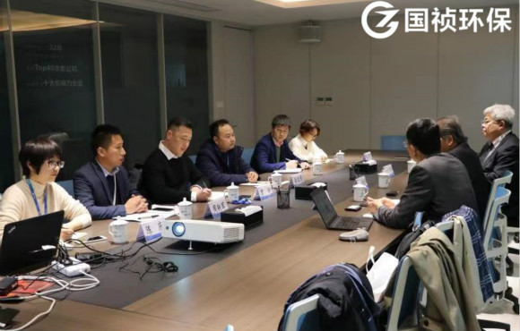 日本旭化成株式会社麻?幸雄一行莅临国祯环？疾旖涣