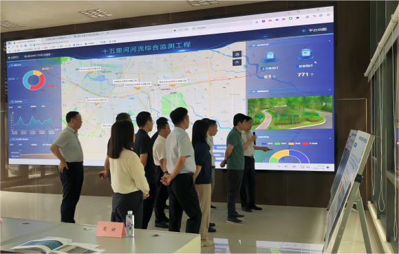 李建中一行调研彩名堂官网十五里河流域治理项目